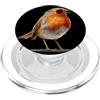 Robin Bird Outfit Incredibile pettirosso con occhiali e piume PopSockets PopGrip per MagSafe