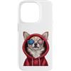 Chihuahua Puppy Lover PS Custodia per iPhone 14 Pro Patriot Chihuahua Closeup Portrait US Flag Occhiali da sole