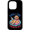 Doodle pup fourth july fireworks patriot Custodia per iPhone 15 Pro Chill The Fourth Out Goldendoodle Dog Patriotic