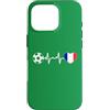 Soccer, Football , France , Vibes Custodia per iPhone 16 Pro Bandiera Francia Heartbeat - Soccer Fan Vibes - Calcio