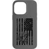 JB's Military Shop Custodia per iPhone 14 Pro Max Frogman, bandiera americana nera invecchiata