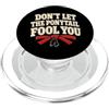 Funny Karate Designs Non lasciarti ingannare dalla coda di cavallo Karate Humor PopSockets PopGrip per MagSafe