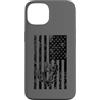 JB's Military Shop Custodia per iPhone 13 Frogman, bandiera americana nera invecchiata