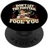 Funny Karate Designs Non lasciate che la coda di cavallo ingannare voi ragazze umoristiche karate PopSockets PopGrip Adesivo