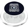 Husky Siberian Dog Owners Apparel Mai sottovalutare il potere di una donna con un cane husky PopSockets PopGrip per MagSafe
