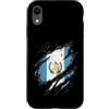 Guatemala Flag Art Custodia per iPhone XR Bandiera del Guatemala Look Vintage Emblema Nazionale