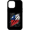 National Pride Graphics Custodia per iPhone 12 Pro Max Bandiera cilena strappata design patriottismo