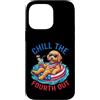 Doodle pup fourth july fireworks patriot Custodia per iPhone 14 Pro Max Chill The Fourth Out Goldendoodle Dog Patriotic