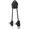 Xoopar Cavo Multi USB 4 in 1 - Caricatore Universale con Connettori Lightning, USB-C e Micro - Ideale per Caricare Smartphone, Auricolari, Tablet OctoMini Nero