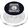 Samoyed Russian Dog Owners Apparel Mai sottovalutare il potere di una donna con un cane samoiedo PopSockets PopGrip per MagSafe