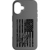 JB's Military Shop Custodia per iPhone 16 Frogman, bandiera americana nera invecchiata