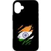 Indian Heritage Graphics Custodia per iPhone 16 Plus Bandiera indiana strappata artiglio segni disegno patriottico