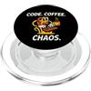 Software Engineer Coder Apparel Programmer Software Developer Code Coffee Chaos PopSockets PopGrip per MagSafe