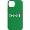 Soccer, Football , France , Vibes Custodia per iPhone 14 Plus Bandiera Francia Heartbeat - Soccer Fan Vibes - Calcio