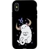 Zodiac star sign stars universe Taurus H Custodia per iPhone X/XS Segno zodiacale del Toro come oroscopo gatto