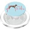 Alano Espanol Heartbeat Molosser Studio Alano Espanol Cane Battito cardiaco I miei cani sono il mio cardio PopSockets PopGrip per MagSafe