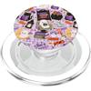 Spooky Reader Book Co Kawaii Halloween Ghost Cute Spooky Book Lover Boo Season PopSockets PopGrip per MagSafe