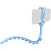DigiPower Octopus EU-DP-SCH-BL - Supporto flessibile per smartphone con ventose, 51 cm, universale, con presa ottimale su superfici lisce, colore: Azzurro
