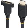 StarTech Cavo HDMI da Pannello 2 m, Prolunga High Speed, 4K 60Hz/1440p 144Hz, Adattatore Maschio/Femmina da Pannello