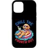 Doodle pup fourth july fireworks patriot Custodia per iPhone 12/12 Pro Chill The Fourth Out Goldendoodle Dog Patriotic