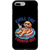 Doodle pup fourth july fireworks patriot Custodia per iPhone 7 Plus/8 Plus Chill The Fourth Out Goldendoodle Dog Patriotic