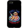 Doodle pup fourth july fireworks patriot Custodia per iPhone SE (2020) / 7/8 Chill The Fourth Out Goldendoodle Dog Patriotic