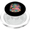 Books And Pajamas Reader Novelty Designs Se coinvolge libri e pigiami, contami nella lettura PopSockets PopGrip per MagSafe