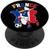 France Flag Dab Pose Tees Francia Flag Dabbing PopSockets PopGrip Adesivo