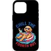 Doodle pup fourth july fireworks patriot Custodia per iPhone 16 Pro Max Chill The Fourth Out Goldendoodle Dog Patriotic