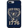 Patriotic USA America Anniversary Pride Custodia per iPhone 7 Plus/8 Plus Forte dal 1776 Patriotic Eagle Guitar Fireworks USA