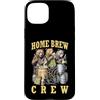 Grandio Design Beer & Alcohol Lover Drin Custodia per iPhone 15 Plus Home Brew Crew Bears Birra artigianale Birra Brewmaster divertente
