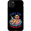Doodle pup fourth july fireworks patriot Custodia per iPhone 11 Pro Max Chill The Fourth Out Goldendoodle Dog Patriotic