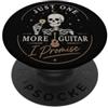 One More Guitar Chitarrista Scheletro Musicista Umorismo Musica PopSockets PopGrip Adesivo