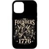 Patriotic USA America Anniversary Pride Custodia per iPhone 12/12 Pro Chitarra Patriotic American History The Founders 1776