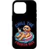 Doodle pup fourth july fireworks patriot Custodia per iPhone 16 Pro Chill The Fourth Out Goldendoodle Dog Patriotic