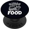 Fast Food Lovers Culinary Studio Ho una relazione con il cibo Umorismo divertente Amanti del fast food PopSockets PopGrip Adesivo