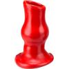 Oxballs 2X-Large Cucciolo rosso perforato Cappuccetto a pozzo profondo