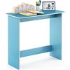 Furinno Simplistic Scrivania per Computer, Legno, Blu (Light Blue/White), 39.37 x 80 x 75.57 cm