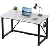 JUMMICO Scrivania da Lavoro 120 × 50 cm, tavolo informatico compatto, scrivania per lo studio, postazione PC compatta per casa e ufficio, Bianca
