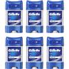 Gillette Arctic Ice APD - Bastoncini in gel trasparente, 70 ml, confezione da 6