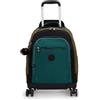 Kipling NEW ZEA Zaino grande con ruote, Black Khaki Bl (Nero)