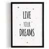 Kenay Home Pellicola Dreams A4, Carta, Bianco/Nero, 210 x 297 mm