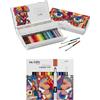 Carioca Plus I Matite Colorate 4.0 in Legno con Mina spessa e morbida ad alta pigmentazione Ø 4.0 mm I 40 pezzi Plus I Pennarelli Prisma per uso artistico I Design Ergonomico, 12 pennarelli