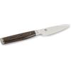 KAI Shun Premier Tim Mälzer coltello da ufficio giapponese 10 cm lunghezza lama - nucleo VG-MAX 61 (±1) HRC, 32 strati di damasco lucidato a specchio - legno Pakka marrone medio -superficie martellata