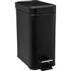 5 five simply smart 5five - bidone rettangolare soft close in acciaio inox 5l nero