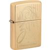 Zippo Accendino antivento in ottone lucido