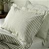 Yard Hebden A Righe Coppia Di Federe - Ultra Morbida 100% Cotone Reversibile Oxford Federa (Oliva - 50x75cm)