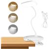 AiQInu Lampada da Lettura con Pinza, Luce per Lettura Libri a Letto, 18 Led Lampada a Clip, Luce Lettura Libro Notturna