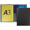 Favorit 400136593 Portalistino con 20 Buste, 29.7 x 42 cm, Nero