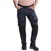 Snickers Workwear Pantaloni Elastici AllroundWork Blu Marino-Nero, Taglia 56, Non applicati, Unisex Adulto